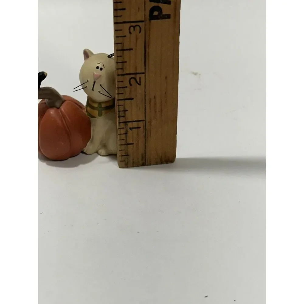 Blossom Bucket Figure‎ Cat Pumpkin Crow Suzi Skoglund Fall Primitive Folk Art